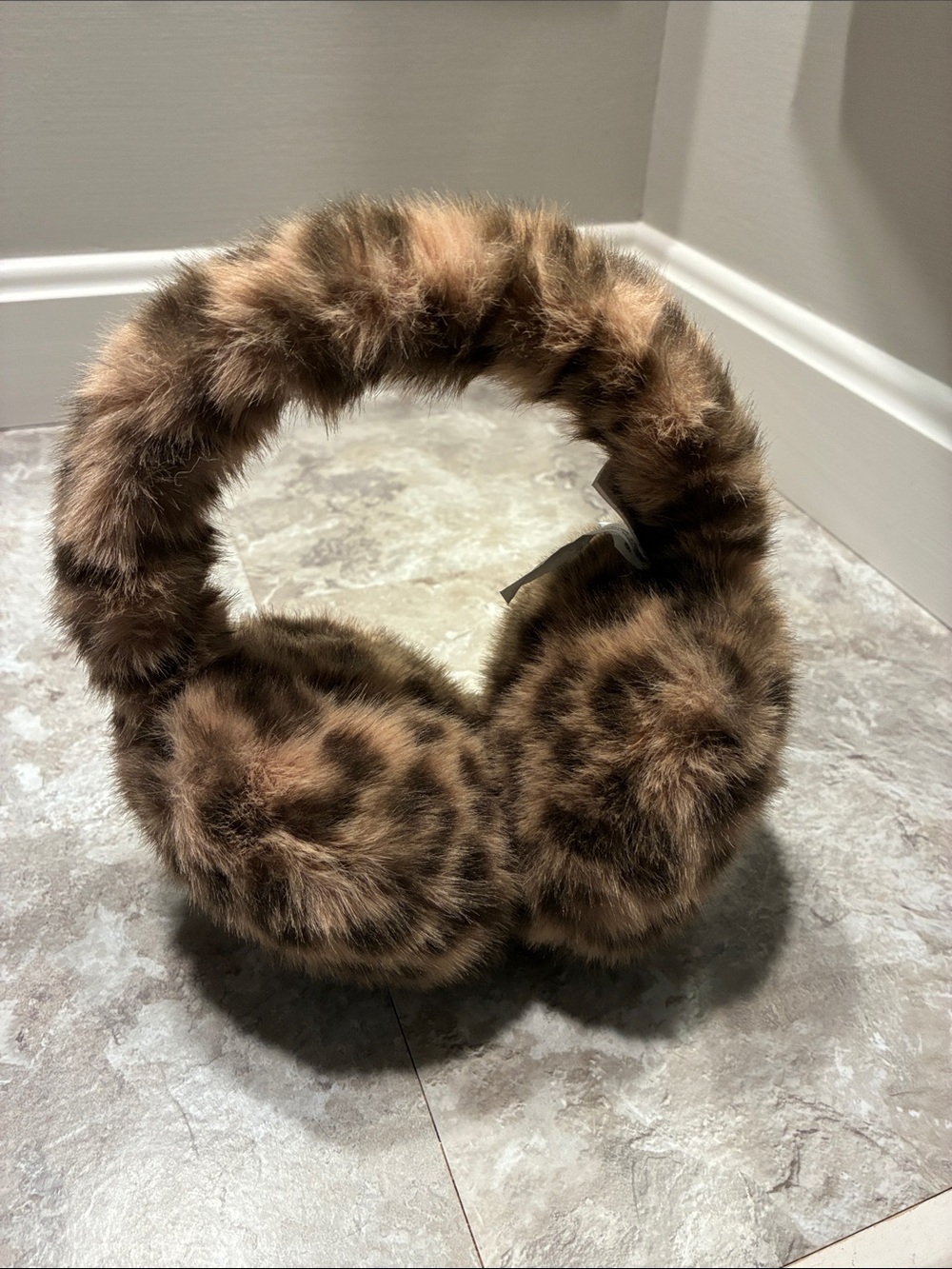 PINK Leopard Ear muffs